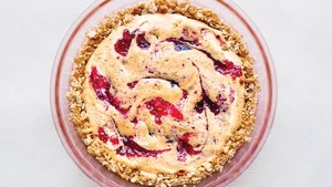 Salted PB&J Ice Cream Pie