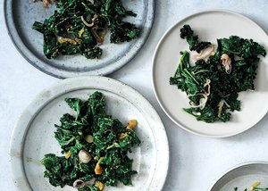 Sautéed Kale with Lime Pickle