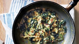Scrambled Eggs with Spinach & Parmesan
