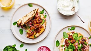 Shawarma Tofu Pita Wraps