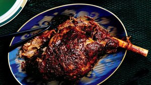 Shawarma-Spiced Braised Leg of Lamb