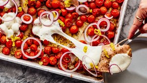 Sheet-Pan Chicken With Tomatoes