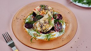 Sheet-Pan Pierogies and Beets