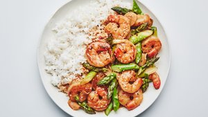 Shrimp and Asparagus Stir-Fry