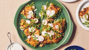 Shrimp and Pea Pancake