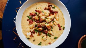 Shrimp and Pimiento Cheese Grits