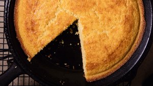 Skillet Cornbread With Bacon Fat and Brown Sugar