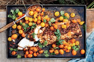 Slow-Roasted Black Cod with Red Chermoula