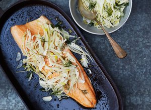 Slow-Roasted Char with Fennel Salad