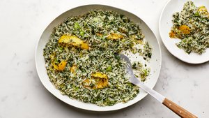 Spanakorizo (Spinach Rice)