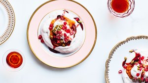 Spiced Pavlova With Pumpkin Mousse