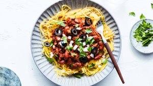 Spiced Turkey Chili with Spaghetti Squash
