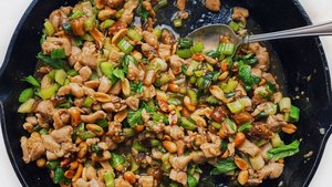 Spicy Chicken Stir-Fry With Celery and Peanuts