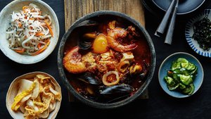 Spicy Tofu and Seafood Stew