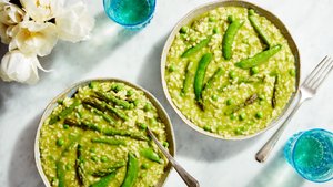Spring Risotto with Pesto