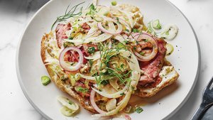 Steak Sandwiches with Fennel Slaw