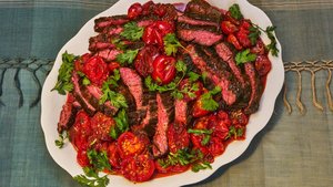 Steak With Cherry Tomato Chutney