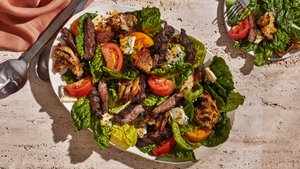 Steakhouse Salad With Balsamic and Blue Cheese