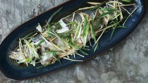Steamed Fish With Ginger and Scallions