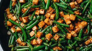 Stir Fried String Beans With Tofu