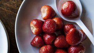 Strawberries in Sambuca