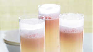 Strawberry Sorbato and Prosecco Floats