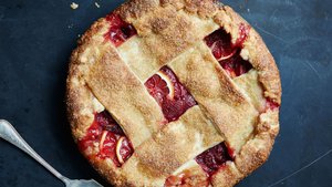 Strawberry-Lemon Lattice Pie