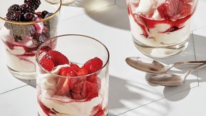 Strawberry-Raspberry Fools