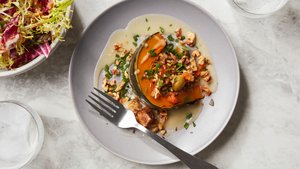 Stuffed Squash With Preserved-Lemon Gravy