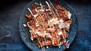 Sweet Potato and Brussels Sprout Okonomiyaki