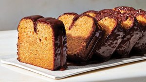 Sweet Potato Loaf Cake With Dark Chocolate Ganache