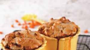 Tempeh and Eggplant Pot Pies