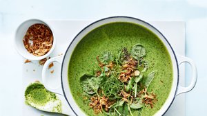 Thai Coconut, Broccoli and Coriander Soup