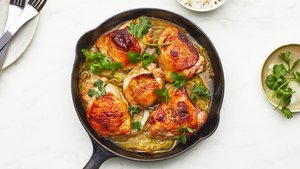Thai Roast Chicken Thighs With Coconut Rice