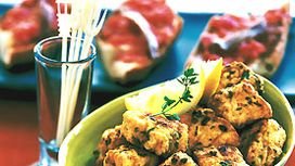 Toasted Baguette with Tomatoes and Anchovies