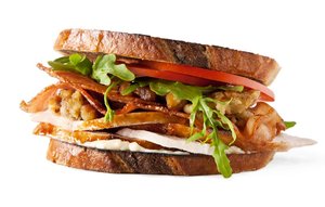 Turkey Club with Fried Stuffing