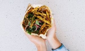 Turkey Shawarma With Crunchy Vegetables