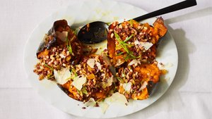 Twice-Roasted Squash With Parmesan Butter