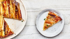 Upside-Down Caramelized Leek Tart