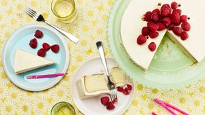 Vanilla-Buttermilk Cake With Raspberries and Orange Cream-Cheese Frosting