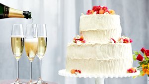 Vanilla-Buttermilk Wedding Cake with Raspberries and Orange Cream-Cheese Frosting