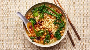 Vegan Chickpea Noodle Soup