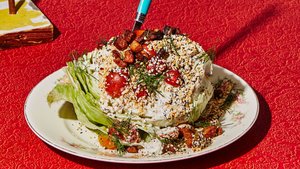 Wedge Salad With Blue Cheese Dressing