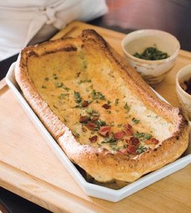 Yorkshire Pudding with Bacon and Sage