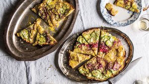 Zucchini, Potato, And Fontina Pizzettas